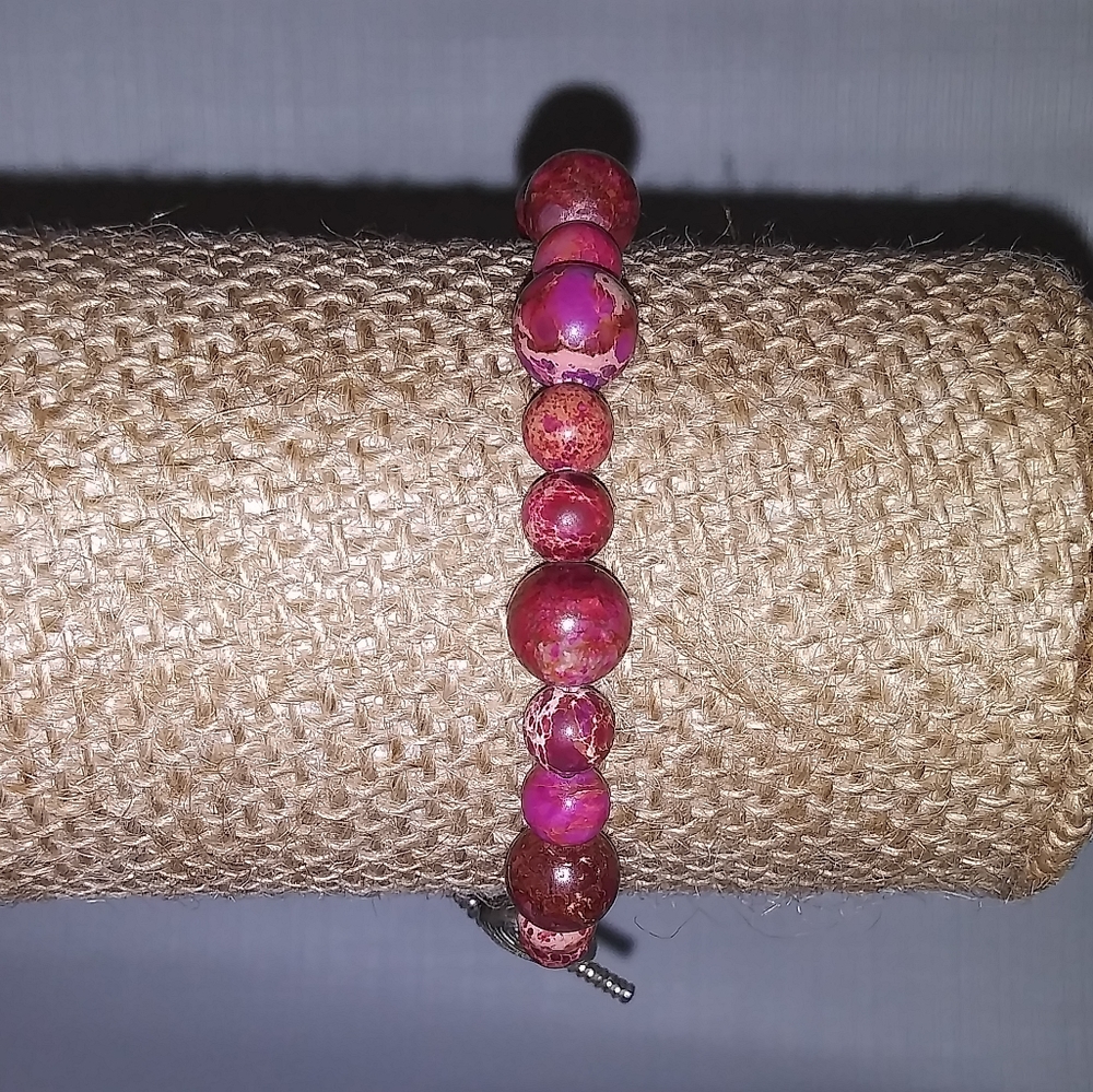 Pink and purple bracelet